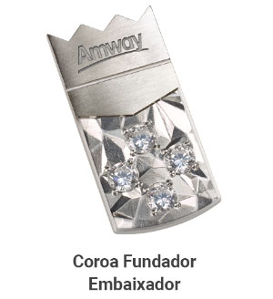 pin coroa fundador embaixador