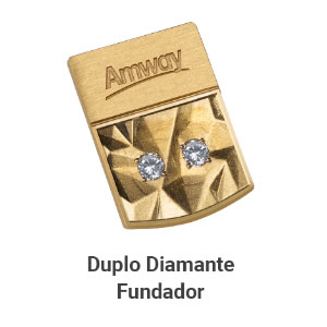 pin duplo diamante fundador