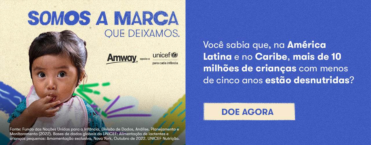 Una-se à Amway e ao Unicef