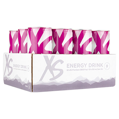 XS Energy Drink Cranberry Uva| Pack com 12 unidades