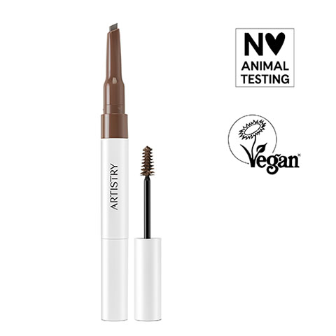 Artistry Go Vibrant™ Lápis e Gel para sobrancelhas à prova d'água Natural Brown