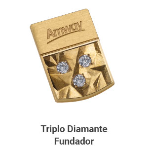 pin triplo diamante fundador